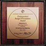 GFOA Award - Distinguished Budget Presentation Award FY 2012