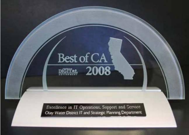 Center of Digital Government - Best of California - Excellence in IT Operations 2008