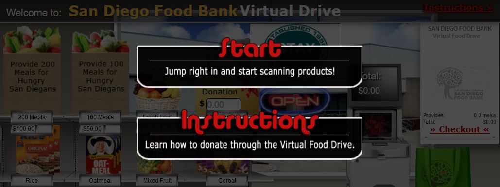 Virtual Food Drive Web Page